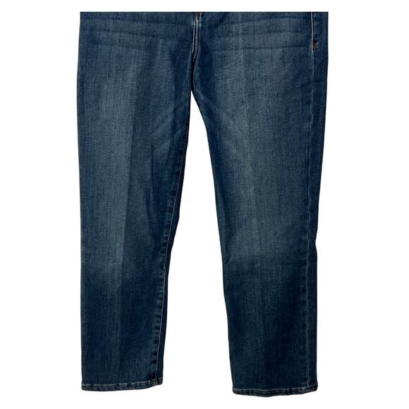 FRAME WOMENS 25 LE HIGH-RISE STRAIGHT FIT ANKLE JEANS BESTIA MEDIUM BLUE DENIM - Picture 7 of 12